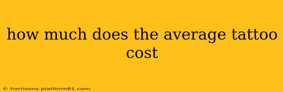 how much does the average tattoo cost