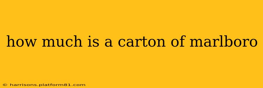 how much is a carton of marlboro