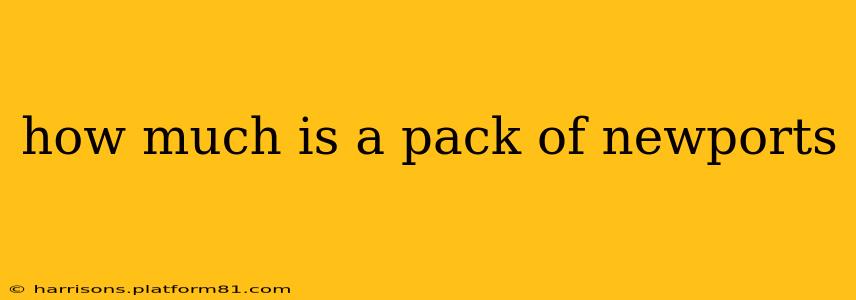 how much is a pack of newports