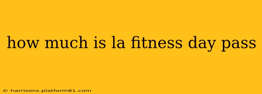 how much is la fitness day pass