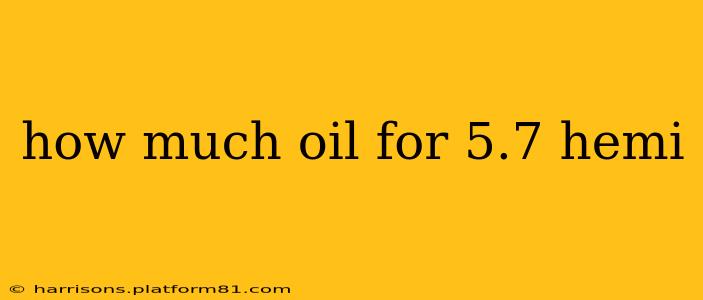 how much oil for 5.7 hemi