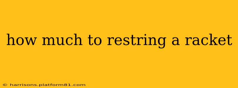 how much to restring a racket