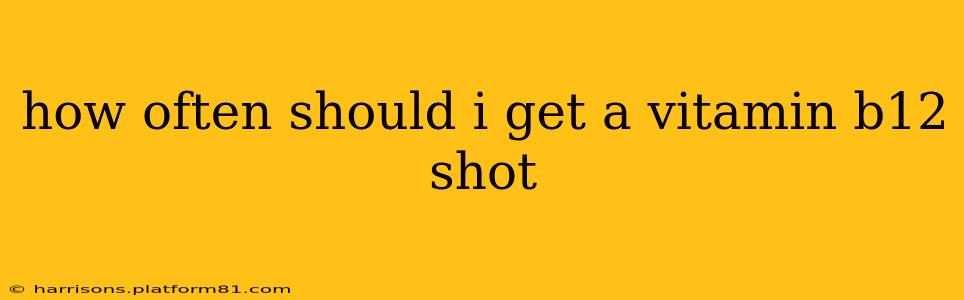 how often should i get a vitamin b12 shot