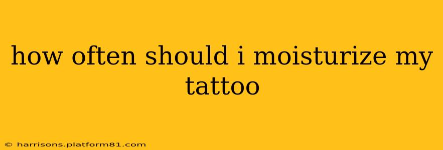 how often should i moisturize my tattoo