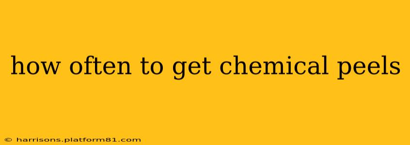 how often to get chemical peels
