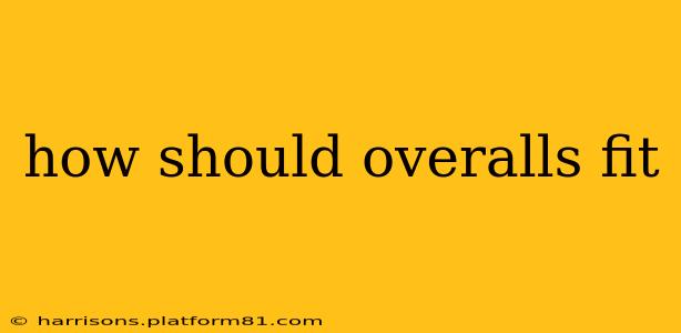 how should overalls fit