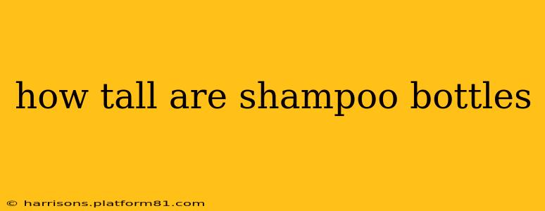how tall are shampoo bottles