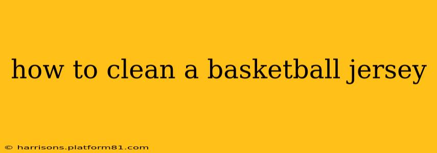 how to clean a basketball jersey