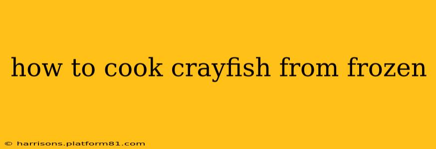 how to cook crayfish from frozen