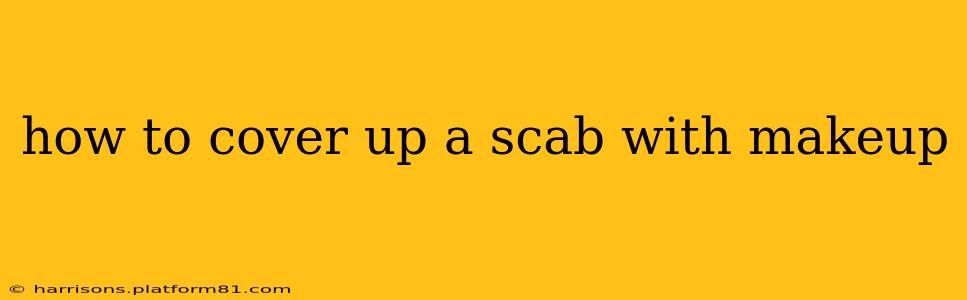 how to cover up a scab with makeup