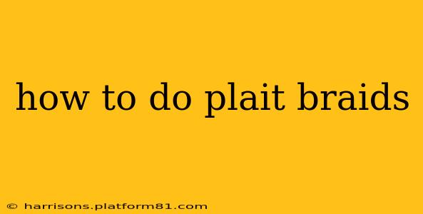 how to do plait braids