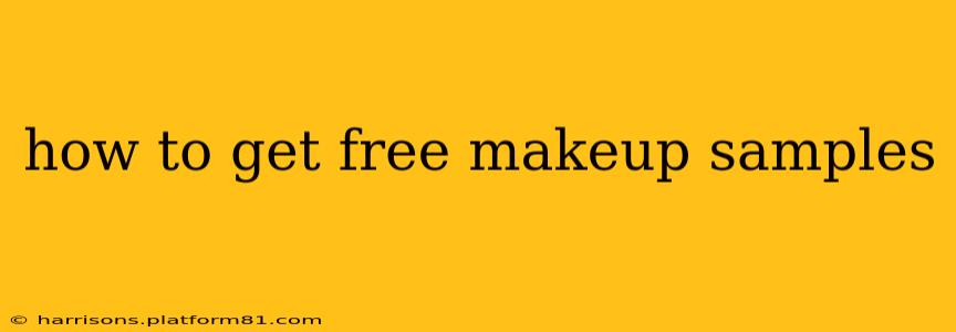 how to get free makeup samples