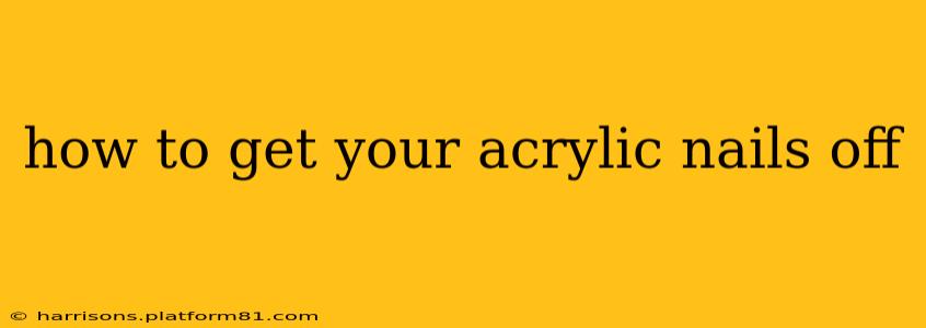 how to get your acrylic nails off
