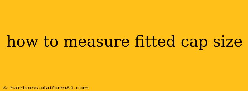 how to measure fitted cap size