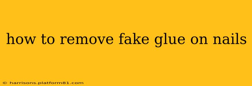 how to remove fake glue on nails