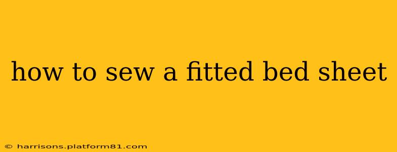 how to sew a fitted bed sheet