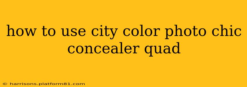 how to use city color photo chic concealer quad