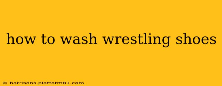 how to wash wrestling shoes