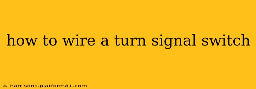 how to wire a turn signal switch