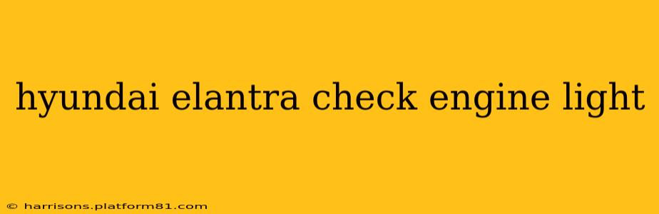 hyundai elantra check engine light