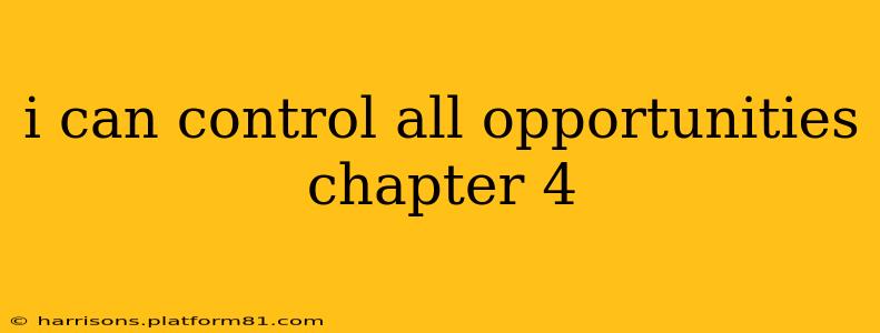 i can control all opportunities chapter 4