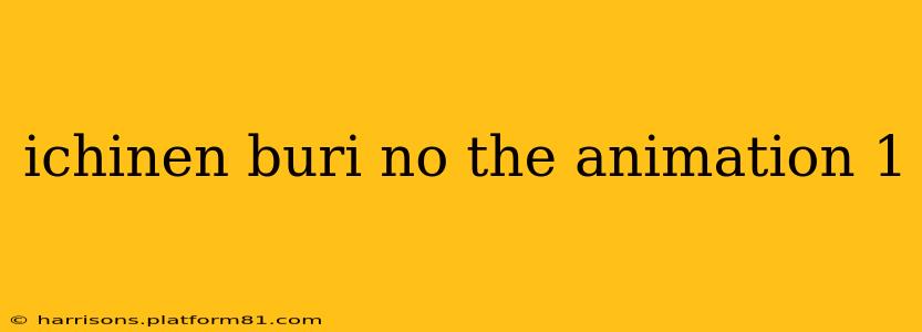 ichinen buri no the animation 1