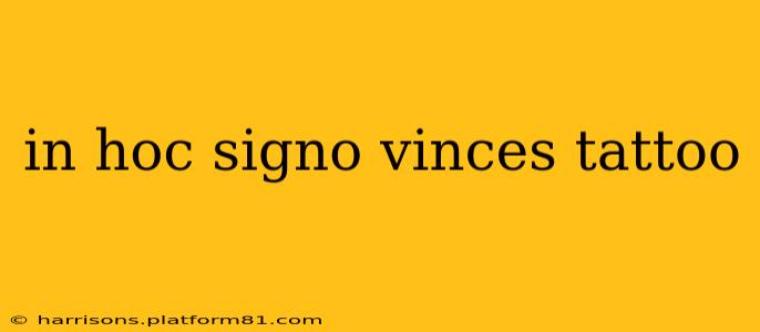 in hoc signo vinces tattoo