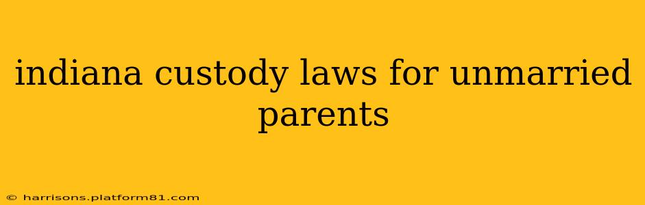 indiana custody laws for unmarried parents