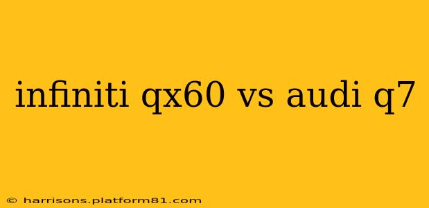 infiniti qx60 vs audi q7