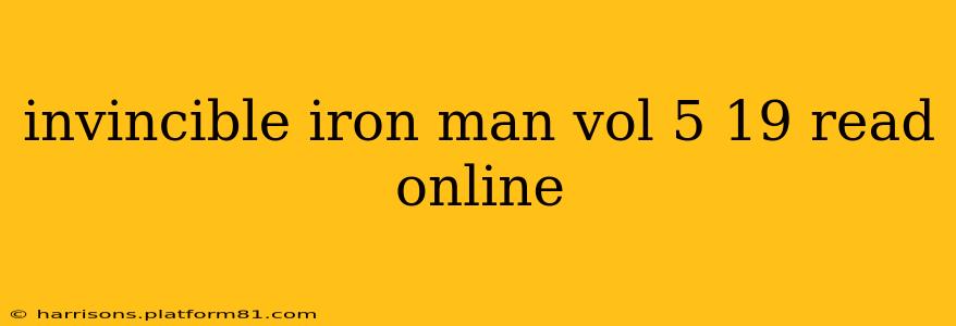 invincible iron man vol 5 19 read online