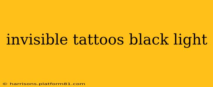 invisible tattoos black light