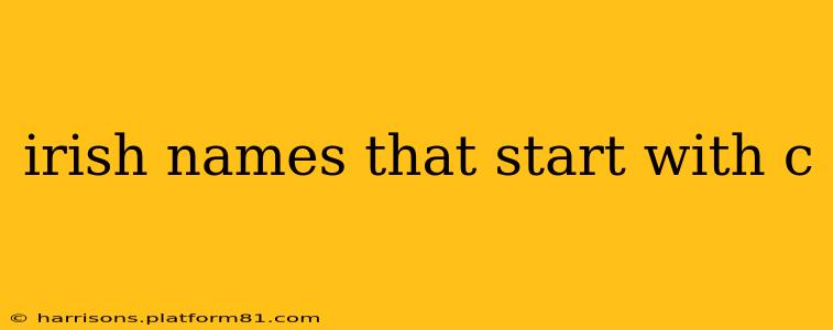 irish names that start with c