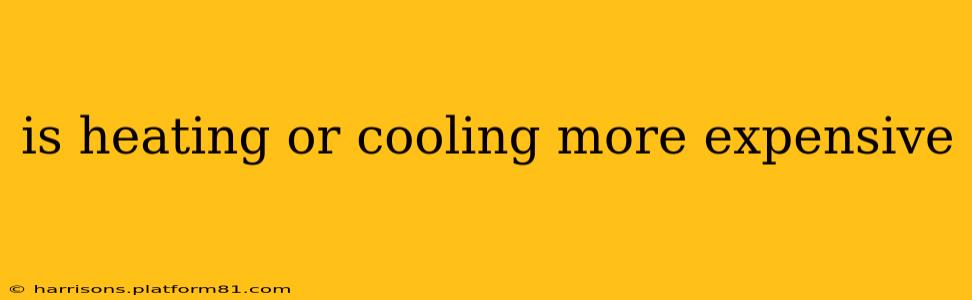 is heating or cooling more expensive