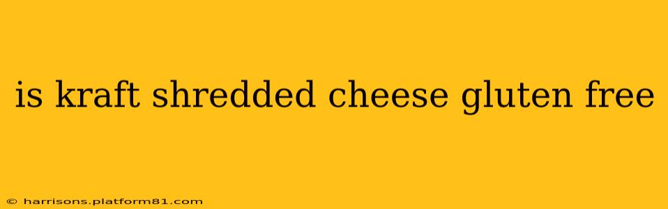 is kraft shredded cheese gluten free