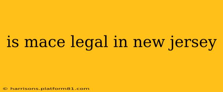 is mace legal in new jersey