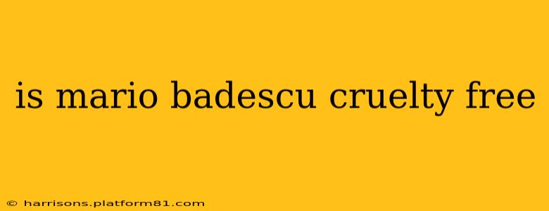 is mario badescu cruelty free