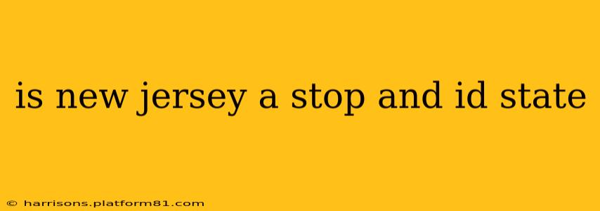 is new jersey a stop and id state