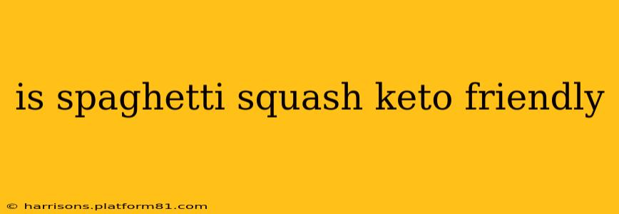 is spaghetti squash keto friendly