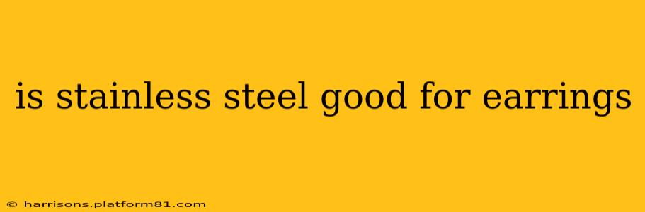 is stainless steel good for earrings
