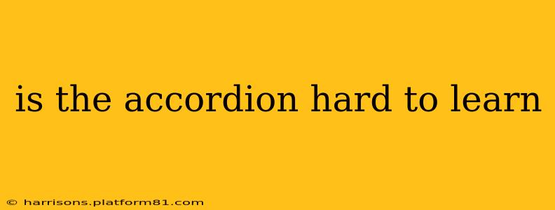 is the accordion hard to learn