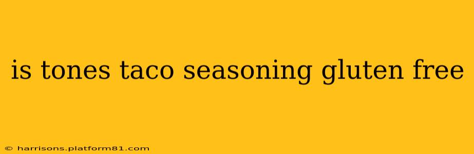 is tones taco seasoning gluten free