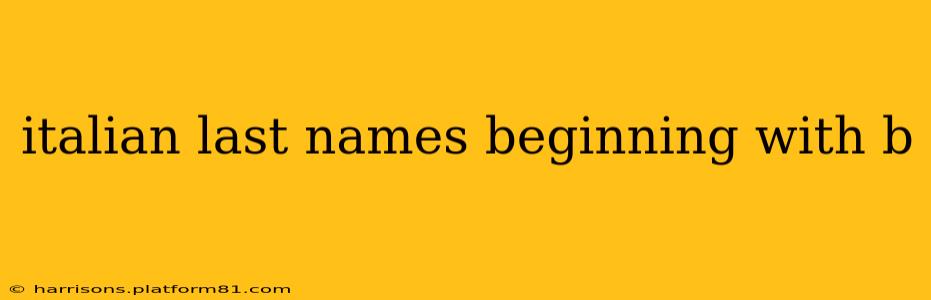 italian last names beginning with b