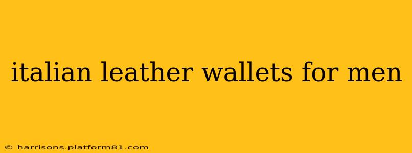 italian leather wallets for men