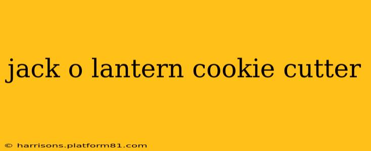 jack o lantern cookie cutter