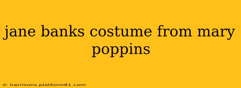 jane banks costume from mary poppins