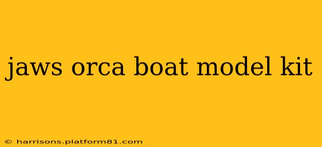 jaws orca boat model kit