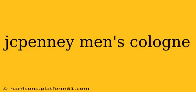jcpenney men's cologne