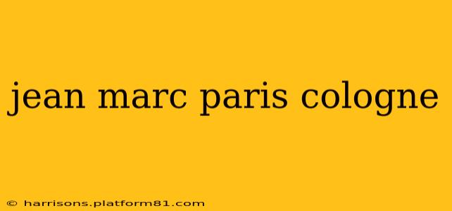 jean marc paris cologne