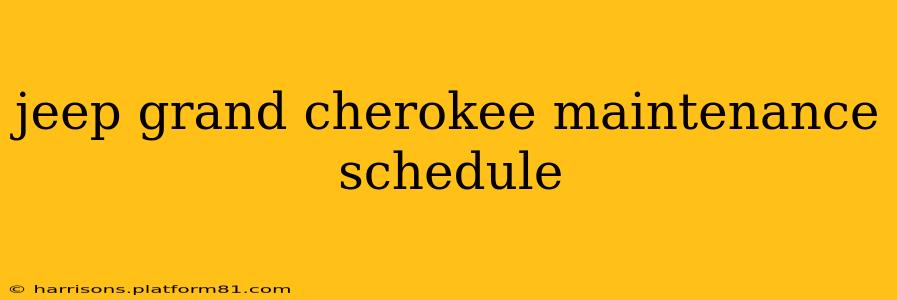 jeep grand cherokee maintenance schedule