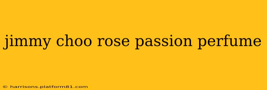 jimmy choo rose passion perfume